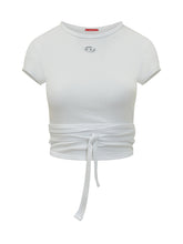 DIESEL - T-Shirt Bunny Tail con Stampa - Bianco | Lidia Shopping | Official Website