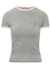 DIESEL - T-shirt with Dolphin Print - Grey - LIDIASHOPPING® - Official Website