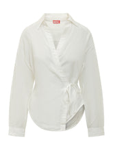 DIESEL - Delphos Wrap Shirt - White - LIDIASHOPPING® - Official Website