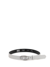 DIESEL - Belt with oval metal buckle - White - LIDIASHOPPING® - Official Website