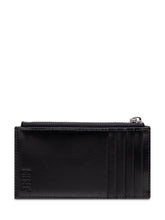 DIESEL - Glossy zip card holder - Black - LIDIASHOPPING® - Official Website