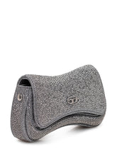 DIESEL - Play Crossbody XS bag with rhinestones - Silver - LIDIASHOPPING® - Official Website