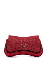 DIESEL - Play Crossbody XS bag with rhinestones - Red - LIDIASHOPPING® - Official Website
