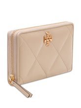 TORY BURCH - Quilted Zip Continental Wallet - Beige - LIDIASHOPPING® - Official Website