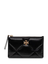 TORY BURCH - Card Case Kira Quilted Zip - Black - LIDIASHOPPING® - Official Website