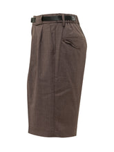 WHITESAND - Bermuda con Cintura e Pince - Marrone - LIDIASHOPPING® - Official Website