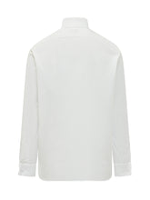 TOM FORD - Classic Fit Shirt with Bib Front and Mandarin Collar - White - LIDIASHOPPING® - Official Website