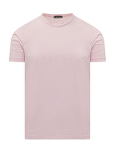 TOM FORD - T-Shirt in Seta con Girocollo - Rosa | Lidia Shopping | Official Website