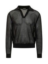 TOM FORD - Long-sleeve Buttonless Polo - Black - LIDIASHOPPING® - Official Website