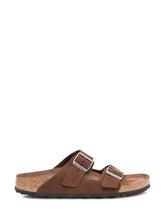 BIRKENSTOCK - Sandals Arizona with Double Strap and Buckles - Brown - LIDIASHOPPING® - Official Website