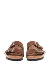 BIRKENSTOCK - Sandals Arizona with Double Strap and Buckles - Brown - LIDIASHOPPING® - Official Website