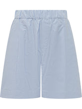 A PAPER KID - Popeline Shorts with Elasticated Waist - Purple - LIDIASHOPPING® - Official Website