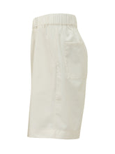 A PAPER KID - Fresh Wool Bermuda with Elasticated Waist - Beige - LIDIASHOPPING® - Official Website