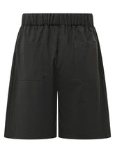 A PAPER KID - Bermuda Fresh Wool con Vita Elasticizzata - Nero | Lidia Shopping | Official Website