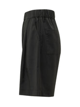 A PAPER KID - Bermuda Fresh Wool con Vita Elasticizzata - Nero | Lidia Shopping | Official Website