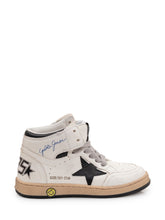GOLDEN GOOSE KIDS - Sneakers Alte Sky Star in Pelle - Bianco - LIDIASHOPPING® - Official Website