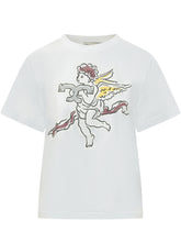 TORY BURCH - T-shirt Stampata con Grafica - Bianco - LIDIASHOPPING® - Official Website