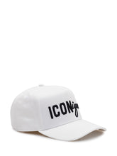 DSQUARED2 - Baseball Cap with Embroidered Logo - White - LIDIASHOPPING® - Official Website