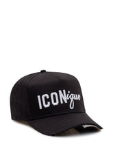 DSQUARED2 - Baseball Cap with Embroidered Logo - Black - LIDIASHOPPING® - Official Website