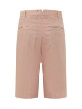 A PAPER KID - Bermuda with Pleats and Belt Loops - Pink - LIDIASHOPPING® - Official Website
