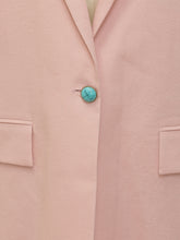 A PAPER KID - Giacca in Lino con Revers e Bottone Singolo - Rosa - LIDIASHOPPING® - Official Website