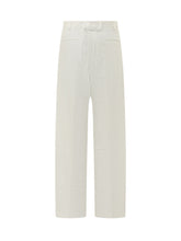 A PAPER KID - Pants with Pleats and Belt Loops - White - LIDIASHOPPING® - Official Website