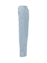 A PAPER KID - Pants with Drawstring and Appliques - Blue - LIDIASHOPPING® - Official Website