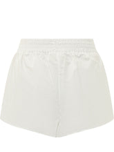 A PAPER KID - Shorts with Elasticated Waist and Appliques - White - LIDIASHOPPING® - Official Website