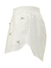 A PAPER KID - Shorts with Elasticated Waist and Appliques - White - LIDIASHOPPING® - Official Website