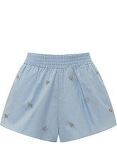 A PAPER KID - Shorts with Elasticated Waist and Embellishments - Blue - LIDIASHOPPING® - Official Website