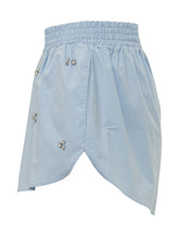 A PAPER KID - Shorts with Elasticated Waist and Embellishments - Blue - LIDIASHOPPING® - Official Website
