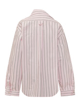 A PAPER KID - Striped Over Shirt with Pockets and Buttons - Pink - LIDIASHOPPING® - Official Website