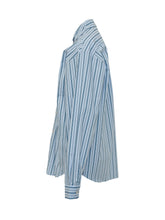 A PAPER KID - Striped Over Shirt with Pockets and Buttons - Blue - LIDIASHOPPING® - Official Website