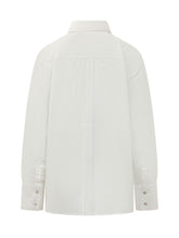 A PAPER KID - Camicia con Colletto e Bottoni con Applicazioni - Bianco - LIDIASHOPPING® - Official Website