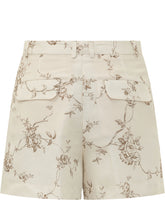 SEVENTY 19.70 - Floral Print Bermuda Shorts - Beige - LIDIASHOPPING® - Official Website