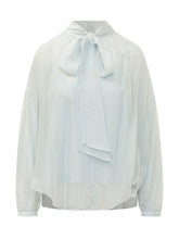SEVENTY 19.70 - Camicia con Fiocco al Collo - Blu - LIDIASHOPPING® - Official Website