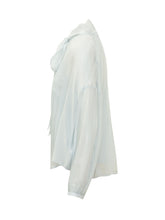 SEVENTY 19.70 - Camicia con Fiocco al Collo - Blu - LIDIASHOPPING® - Official Website