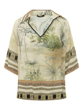 SEVENTY 19.70 - Camicia con Stampa Paesaggio - Verde - LIDIASHOPPING® - Official Website