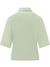 SEVENTY 19.70 - Camicia a Maniche Corte con Pieghe - Verde | Lidia Shopping | Official Website