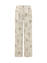 SEVENTY 19.70 - Pantaloni Ampi con Stampa Floreale - Beige - LIDIASHOPPING® - Official Website