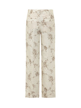 SEVENTY 19.70 - Pantaloni Ampi con Stampa Floreale - Beige - LIDIASHOPPING® - Official Website