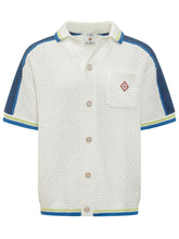 CASABLANCA - Short-sleeve Crochet Shirt - White - LIDIASHOPPING® - Official Website