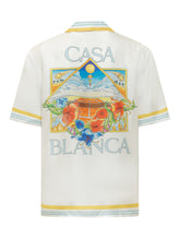 CASABLANCA - Cuban Collar Short-sleeve Shirt - White - LIDIASHOPPING® - Official Website