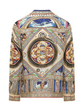 CASABLANCA - Camicia a Maniche Lunghe con Collo Cuban Stampa Artistica - Multicolore | Lidia Shopping | Official Website
