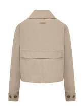 CALVIN KLEIN - Giacca Corta Doppiopetto con Revers - Beige - LIDIASHOPPING® - Official Website
