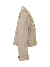 CALVIN KLEIN - Giacca Corta Doppiopetto con Revers - Beige - LIDIASHOPPING® - Official Website