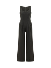 CALVIN KLEIN - Jumpsuit Senza Maniche con Gamba Ampia - Nero - LIDIASHOPPING® - Official Website