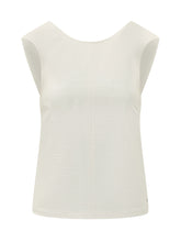 CALVIN KLEIN - Textured Sleeveless Top - White - LIDIASHOPPING® - Official Website