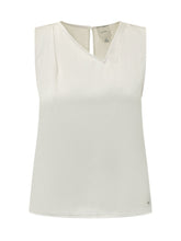 CALVIN KLEIN - Draped Sleeveless Top - White - LIDIASHOPPING® - Official Website
