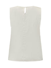 CALVIN KLEIN - Draped Sleeveless Top - White - LIDIASHOPPING® - Official Website